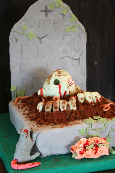cake zombie gateau tombeau